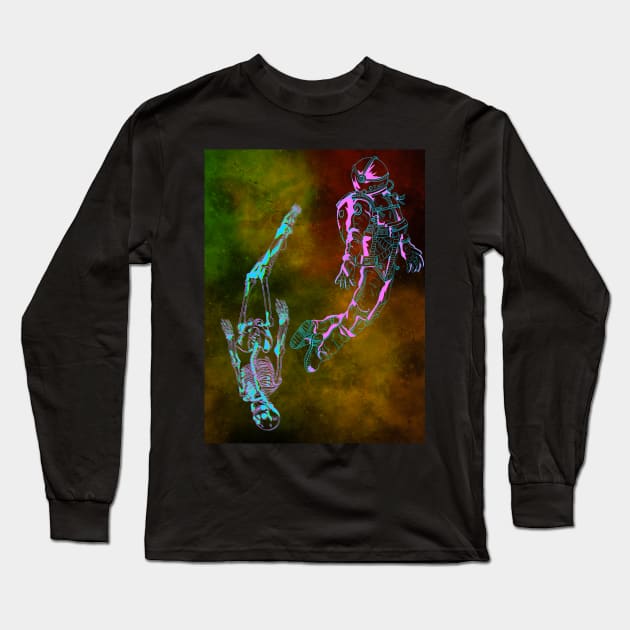 Floating in the Void Long Sleeve T-Shirt by Art by Some Beach